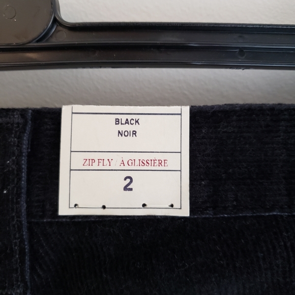 NEW GAP Black Corduroy Jeans Size 2 - Picture 2 of 13
